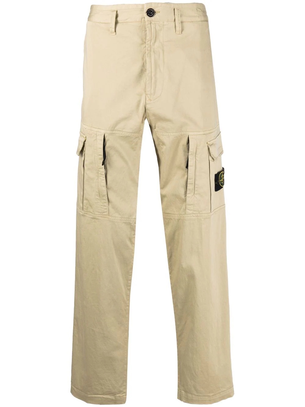 compass badge cargo trousers - 1