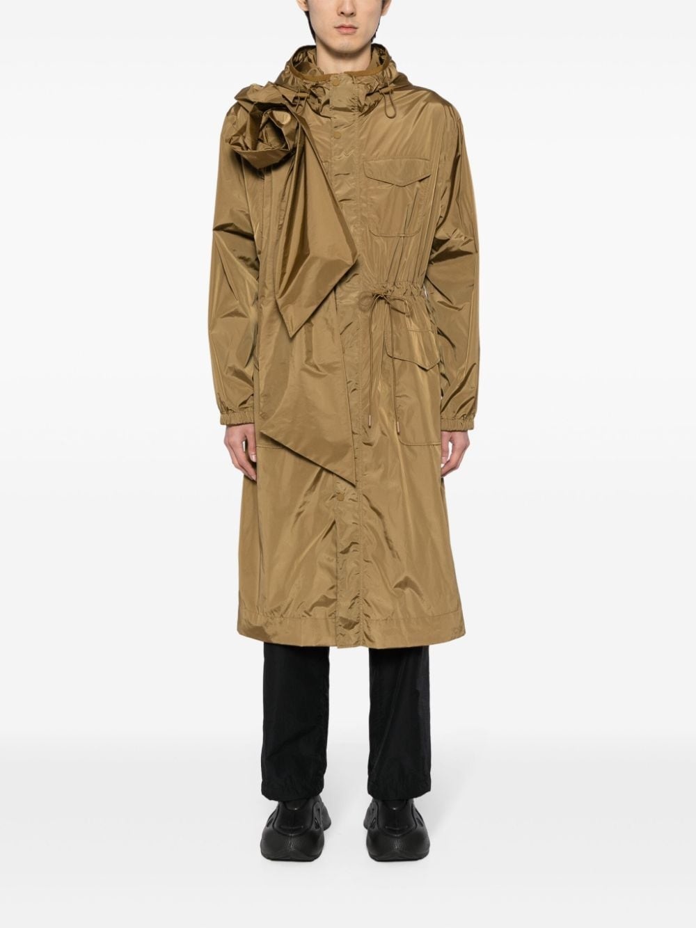 pressed-rose utility tech parka - 2