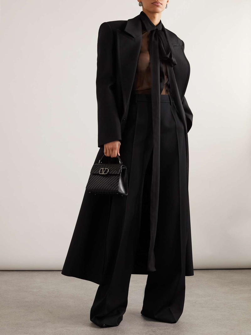 Valentino Pussybow silk-chiffon blouse outlook