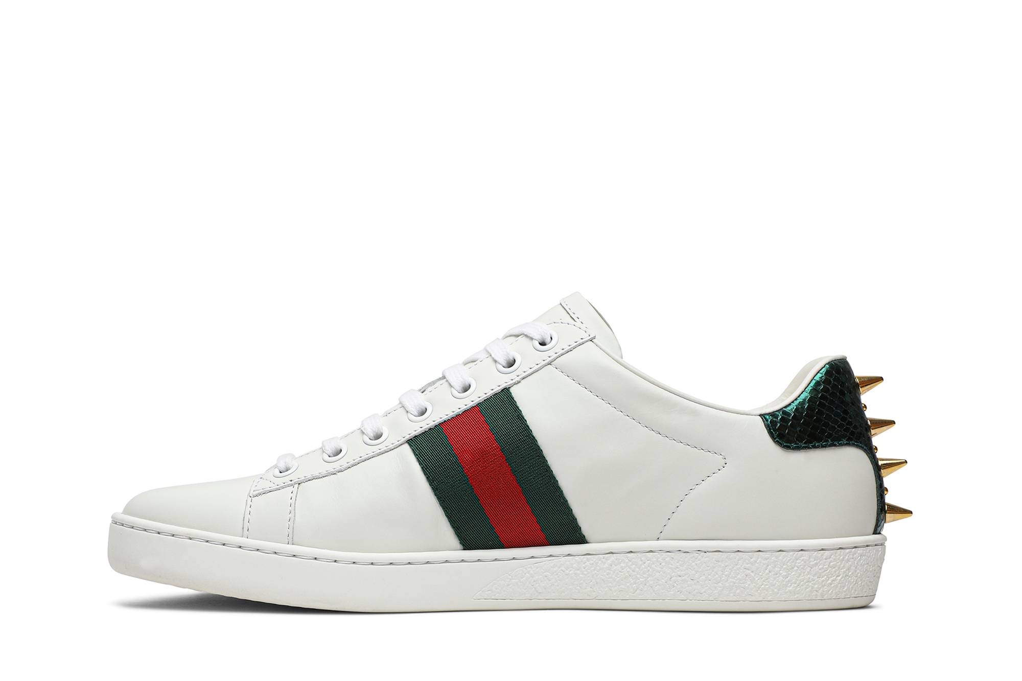 Gucci Wmns Ace Studded 'White' - 3