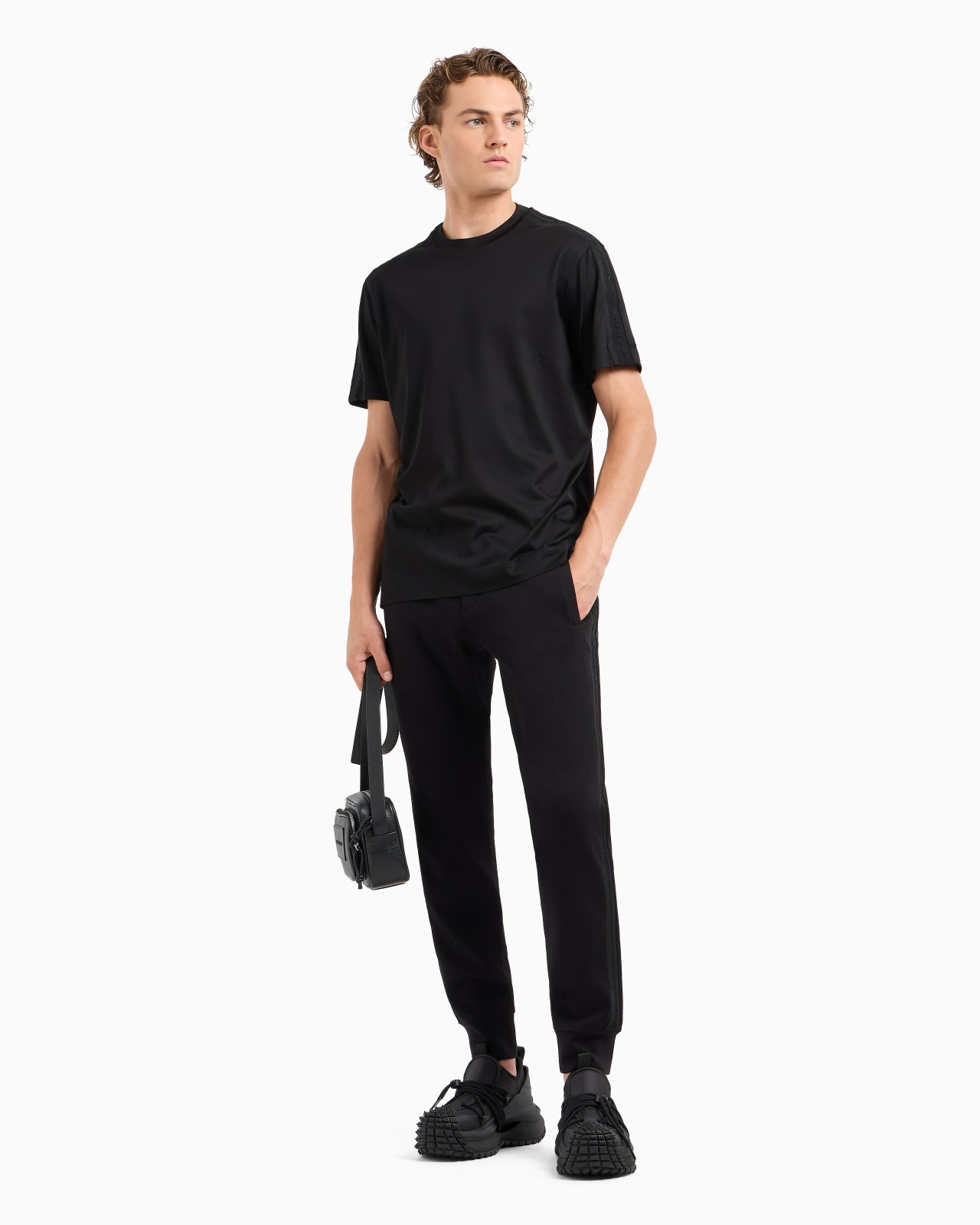 ASV Lyocell-blend jersey T-shirt with embossed logo tape - 4
