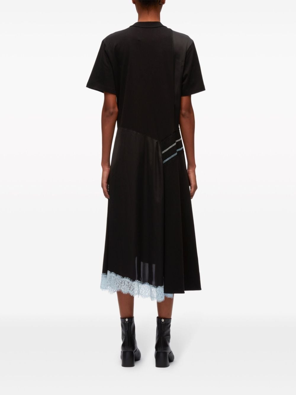 deconstructed cotton T-shirt dress - 4