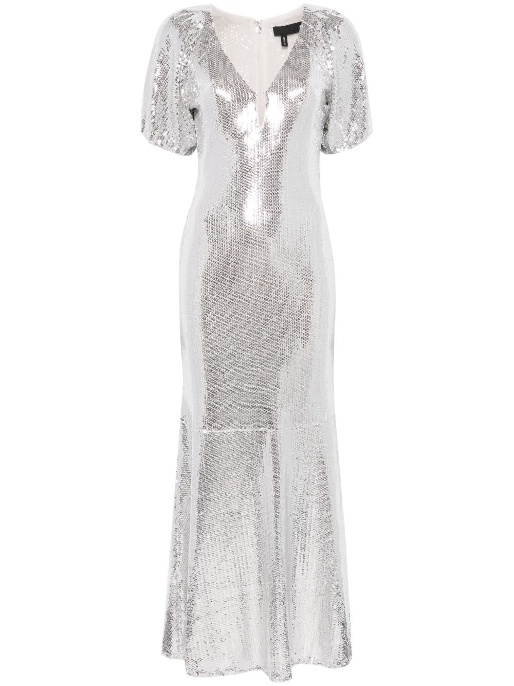 sequinned midi dress - 1