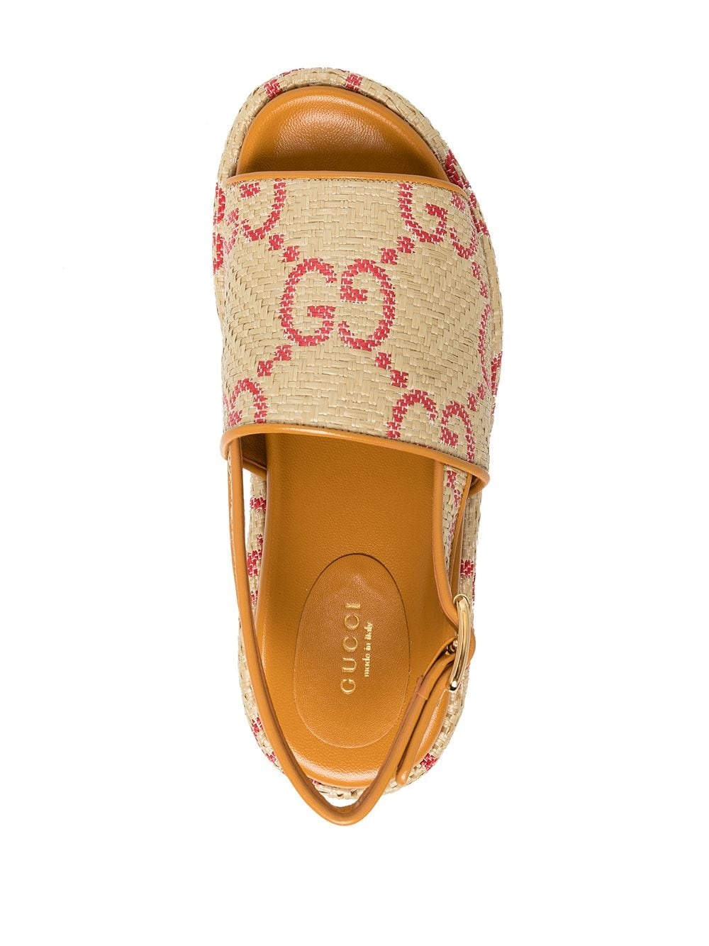 GG-print slingback sandals - 4