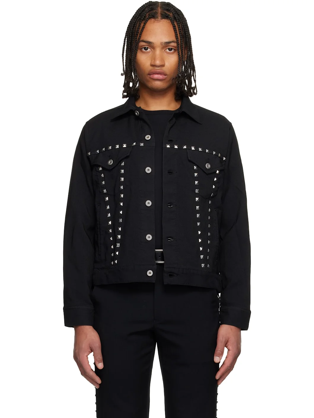 Black Studded Jacket - 1