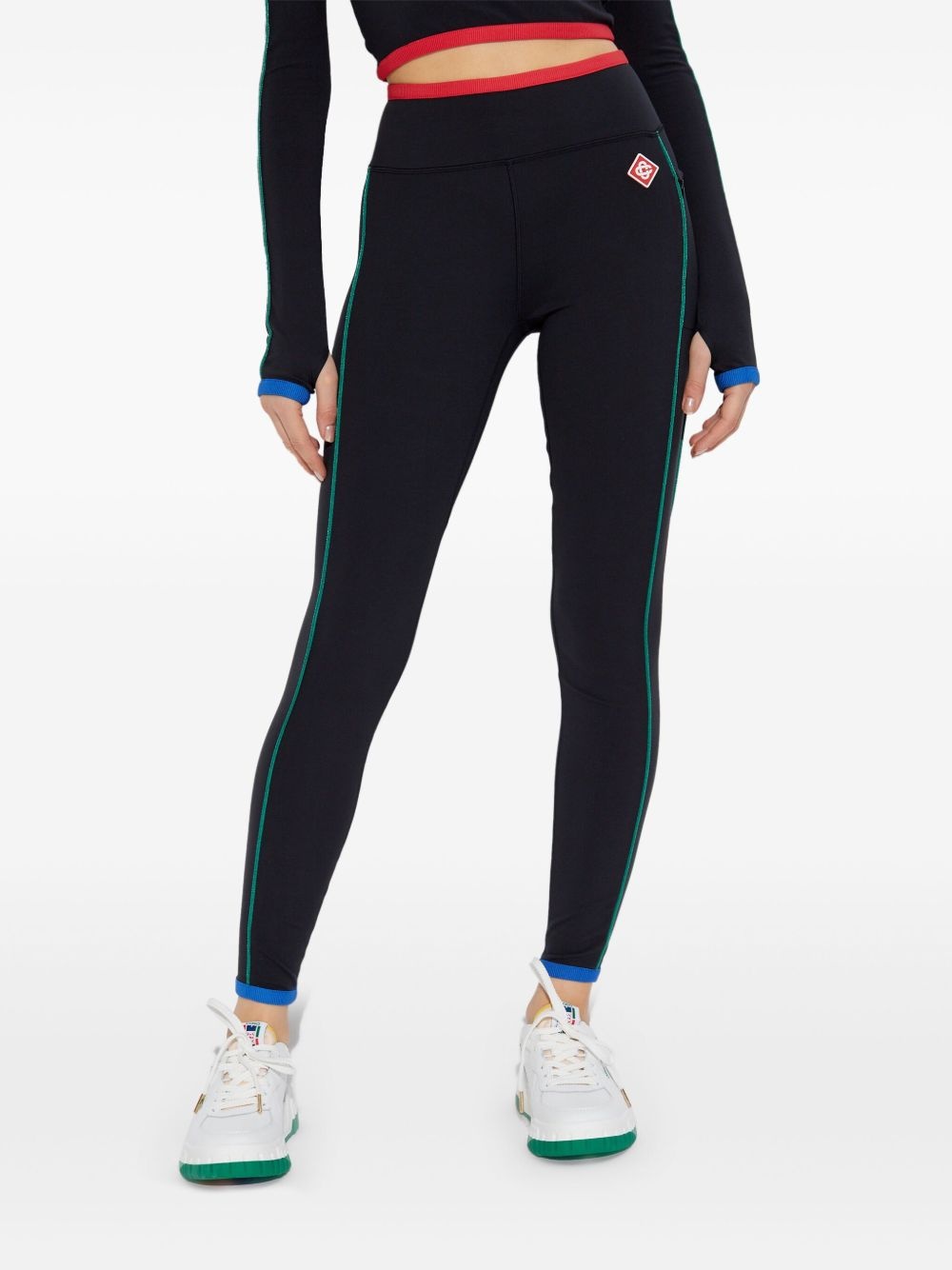 logo-patch leggings - 3