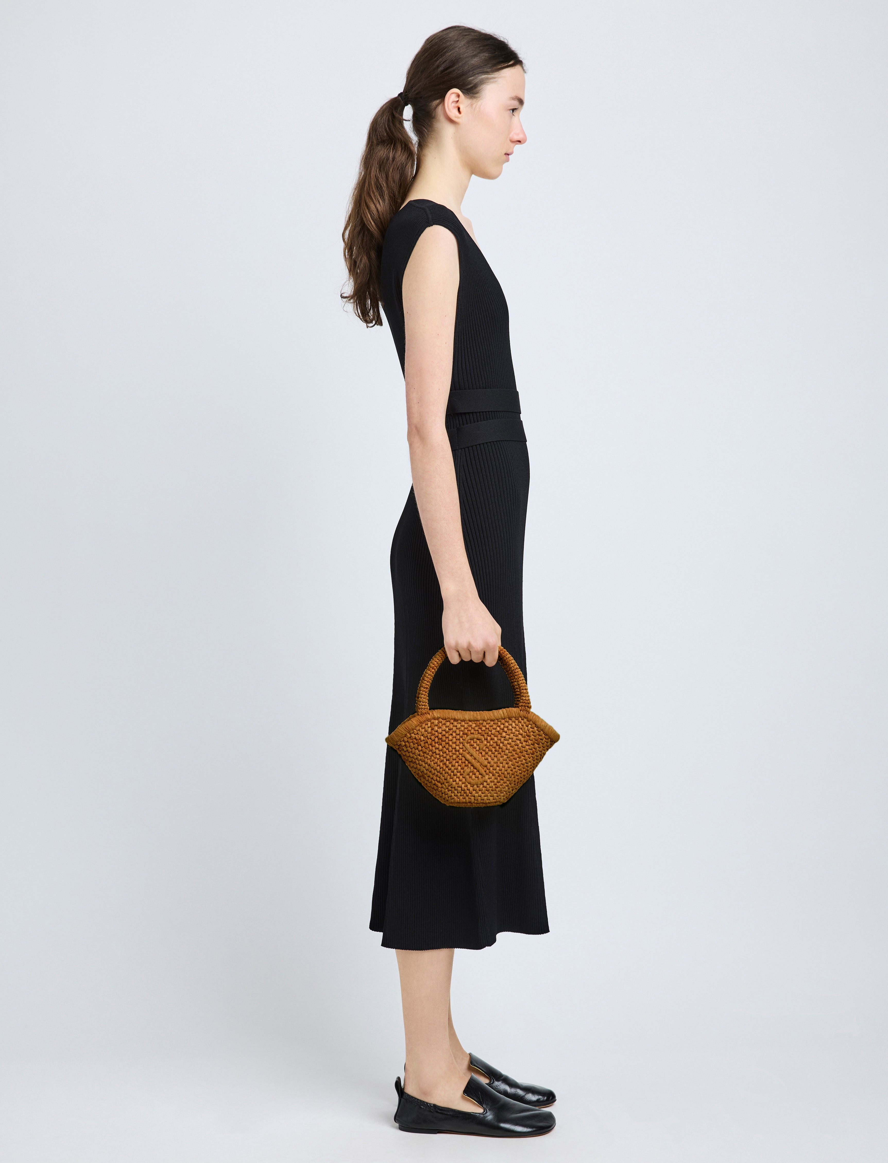 Small Chelsea Tote in Natural Raffia - 6