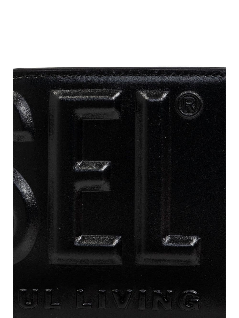 embossed-logo leather bi-fold wallet - 5