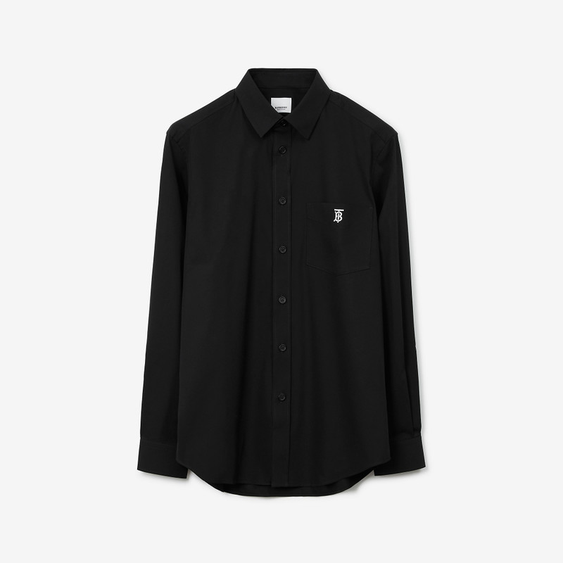 Monogram Motif Technical Cotton Shirt 1