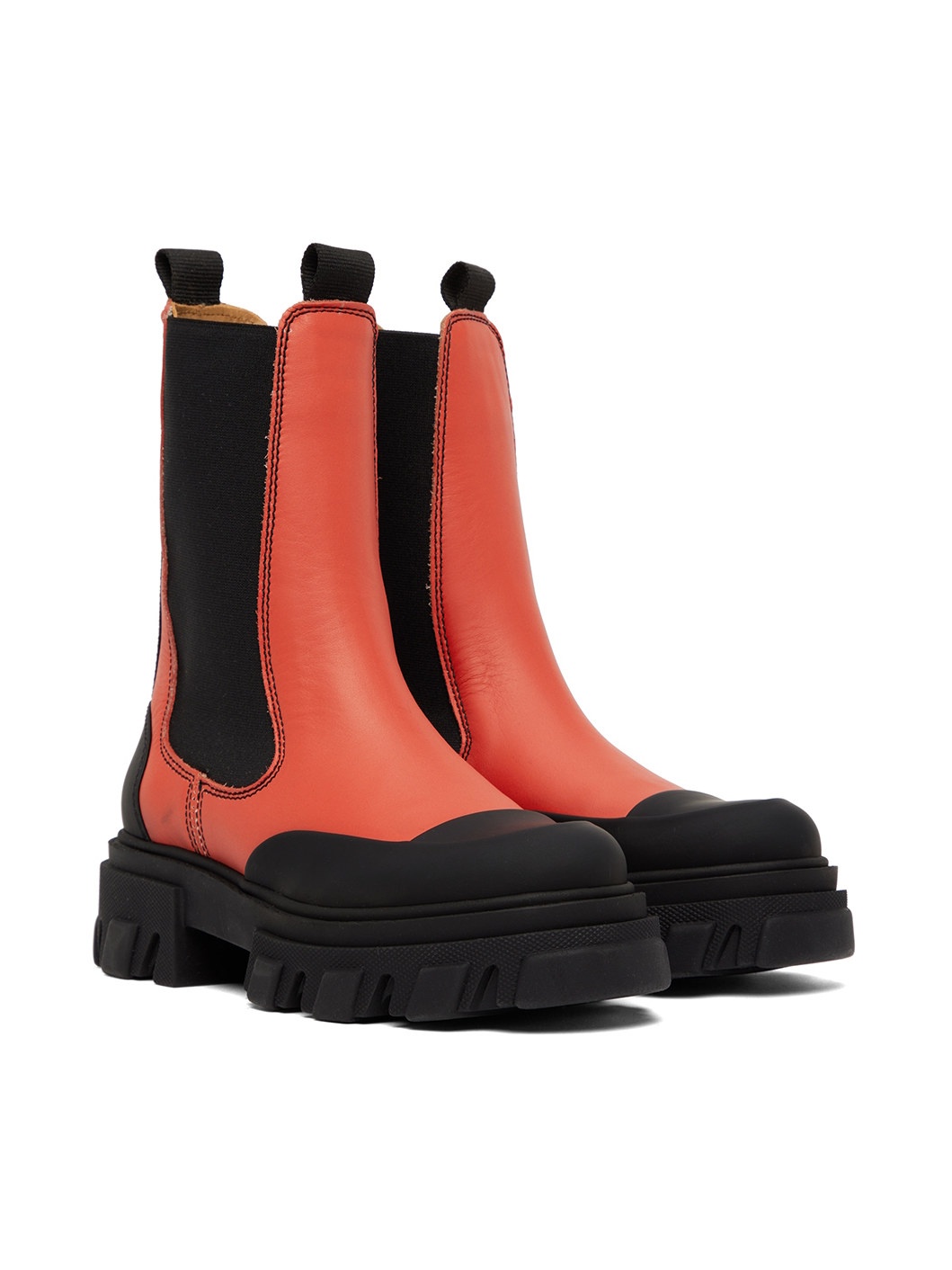 Red Chelsea Ankle Boots - 4