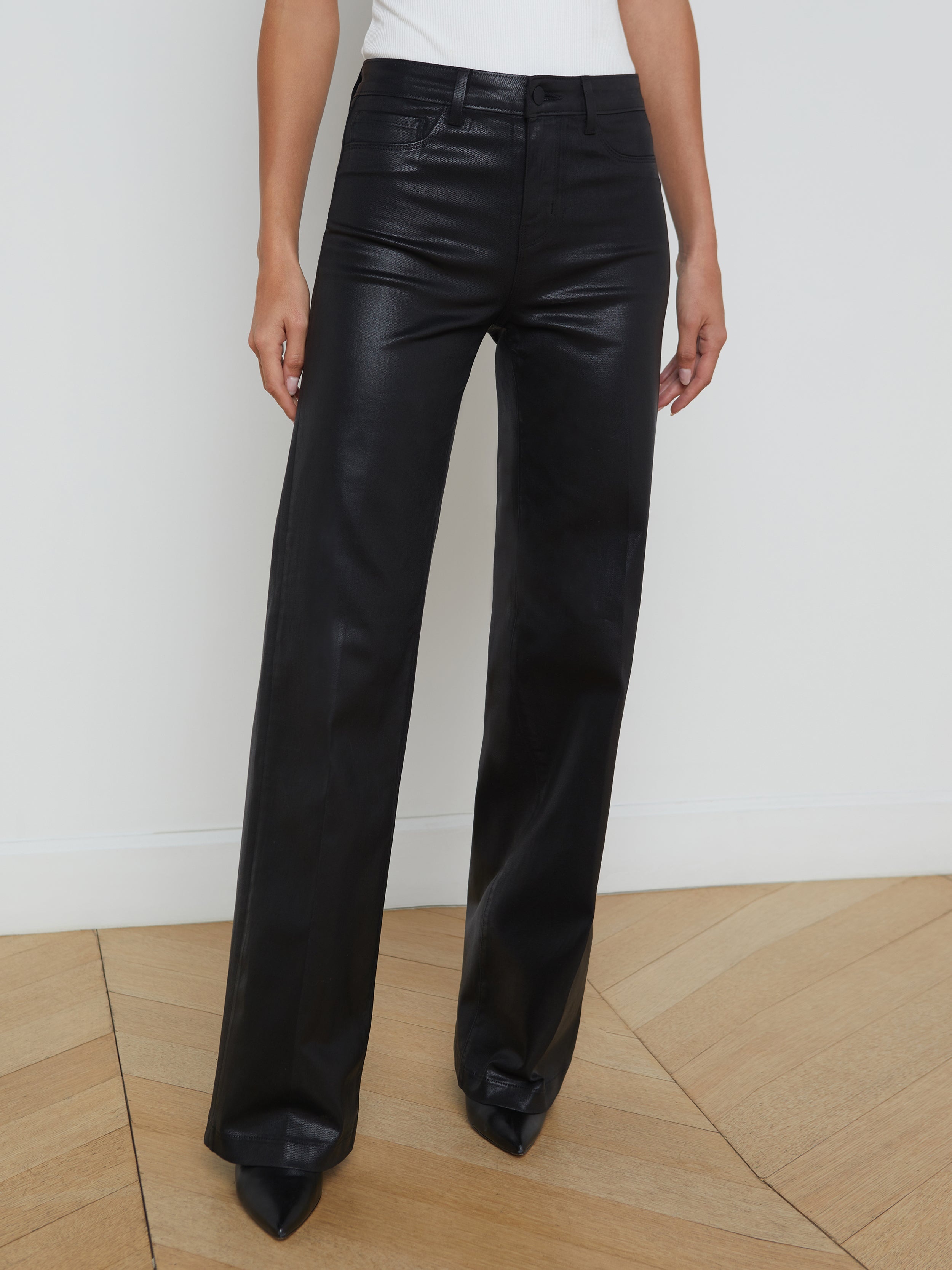 Clayton Coated Wide-Leg Jean - 3