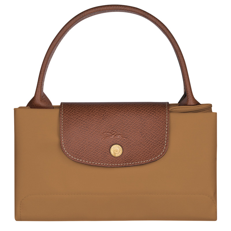 Le Pliage Original M Handbag Fawn - Recycled canvas 7