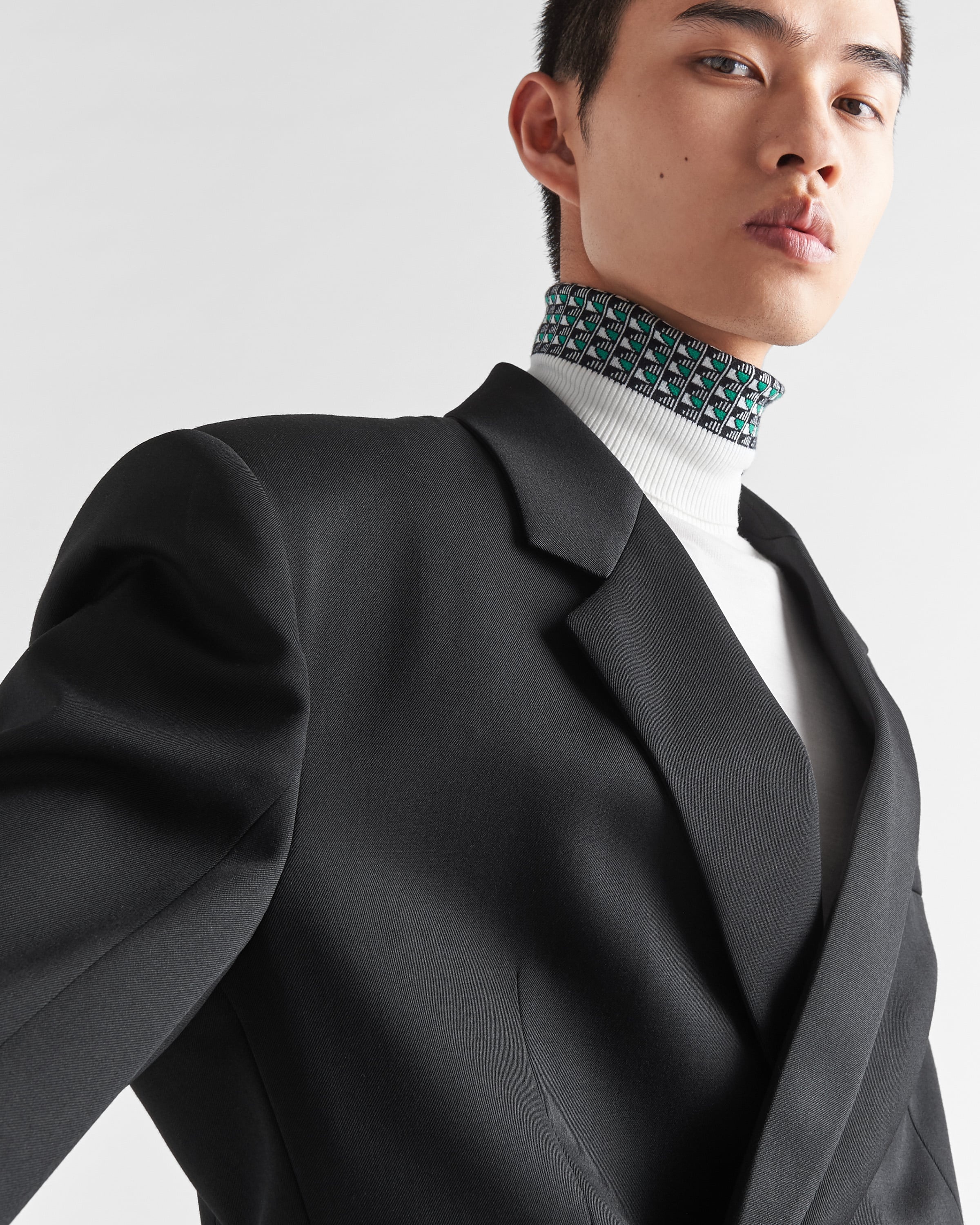 Double-breasted wool jacket - 3