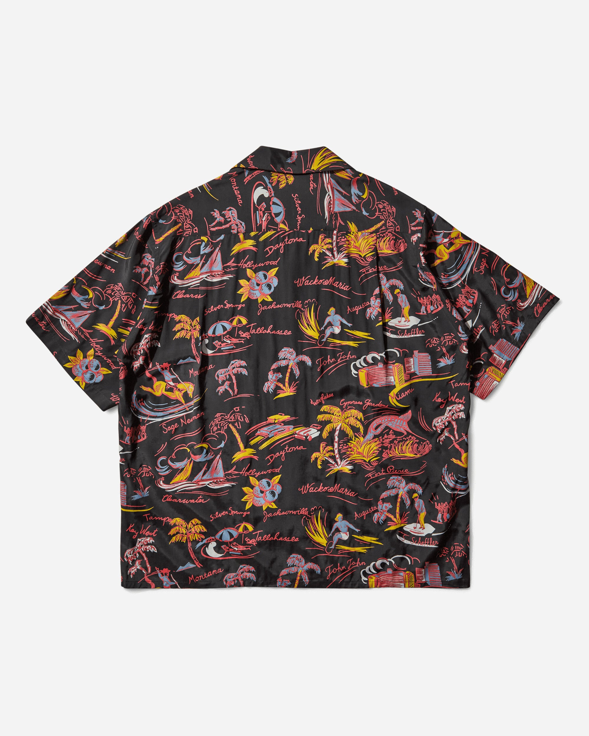 Men's Hawaiian Shortsleeve Shirt (Type-2) Black - 2