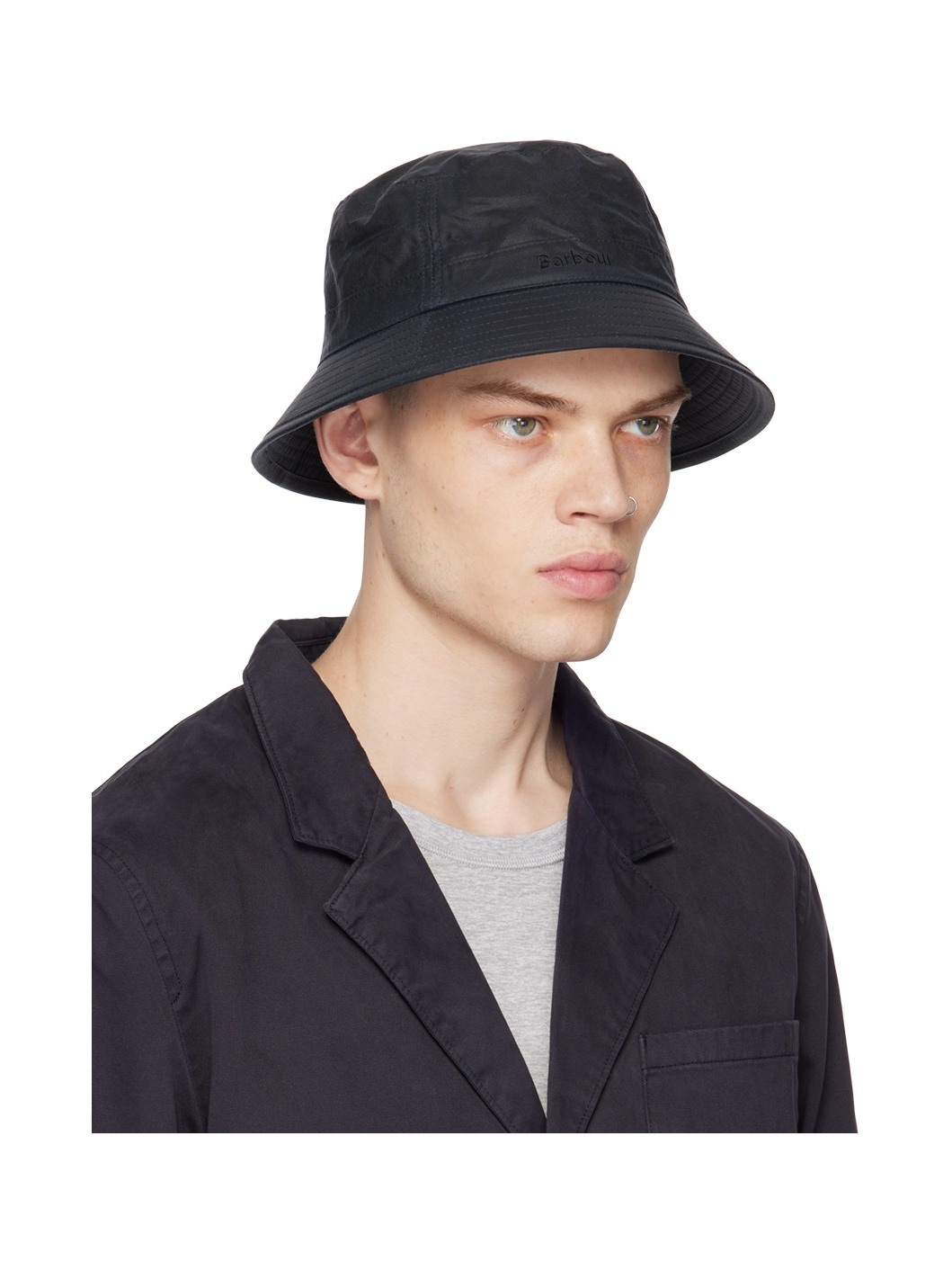 Navy Wax Sports Bucket Hat - 2