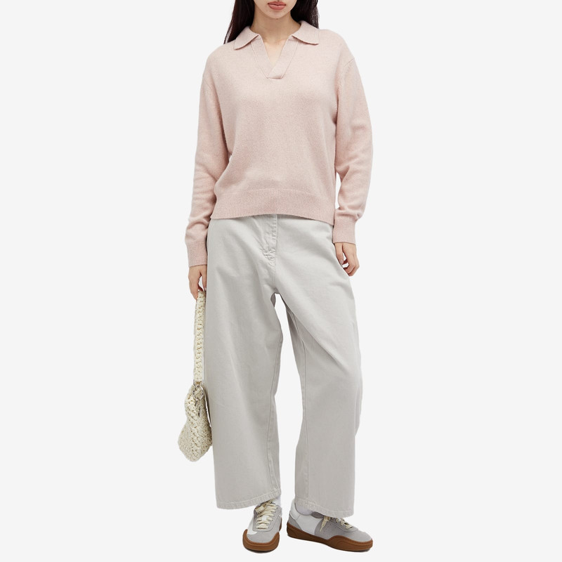 Dunst DUNST Unisex Collared Baby Alpaca Sweater outlook
