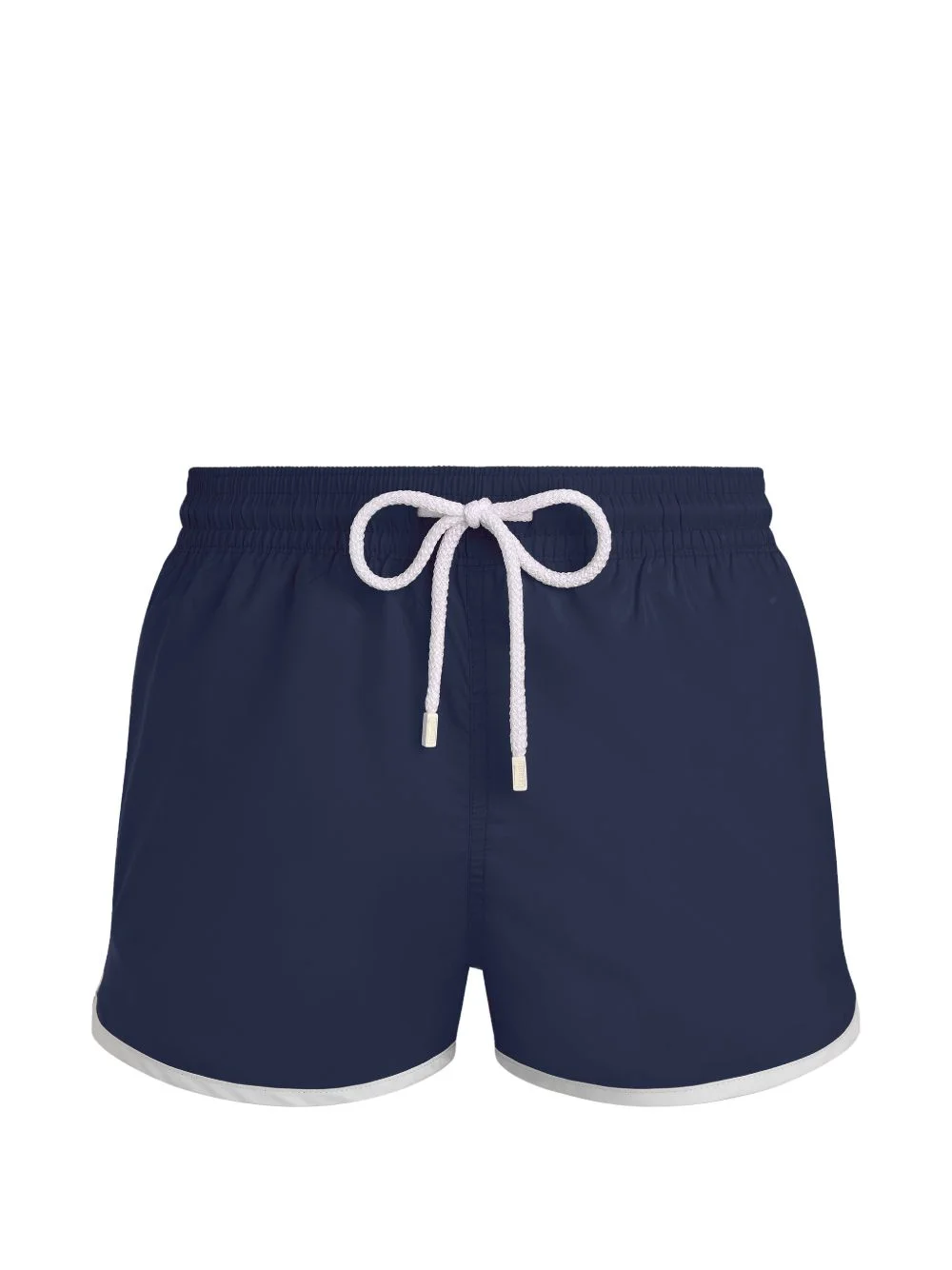 drawstring turtle-embroidery swim shorts - 1