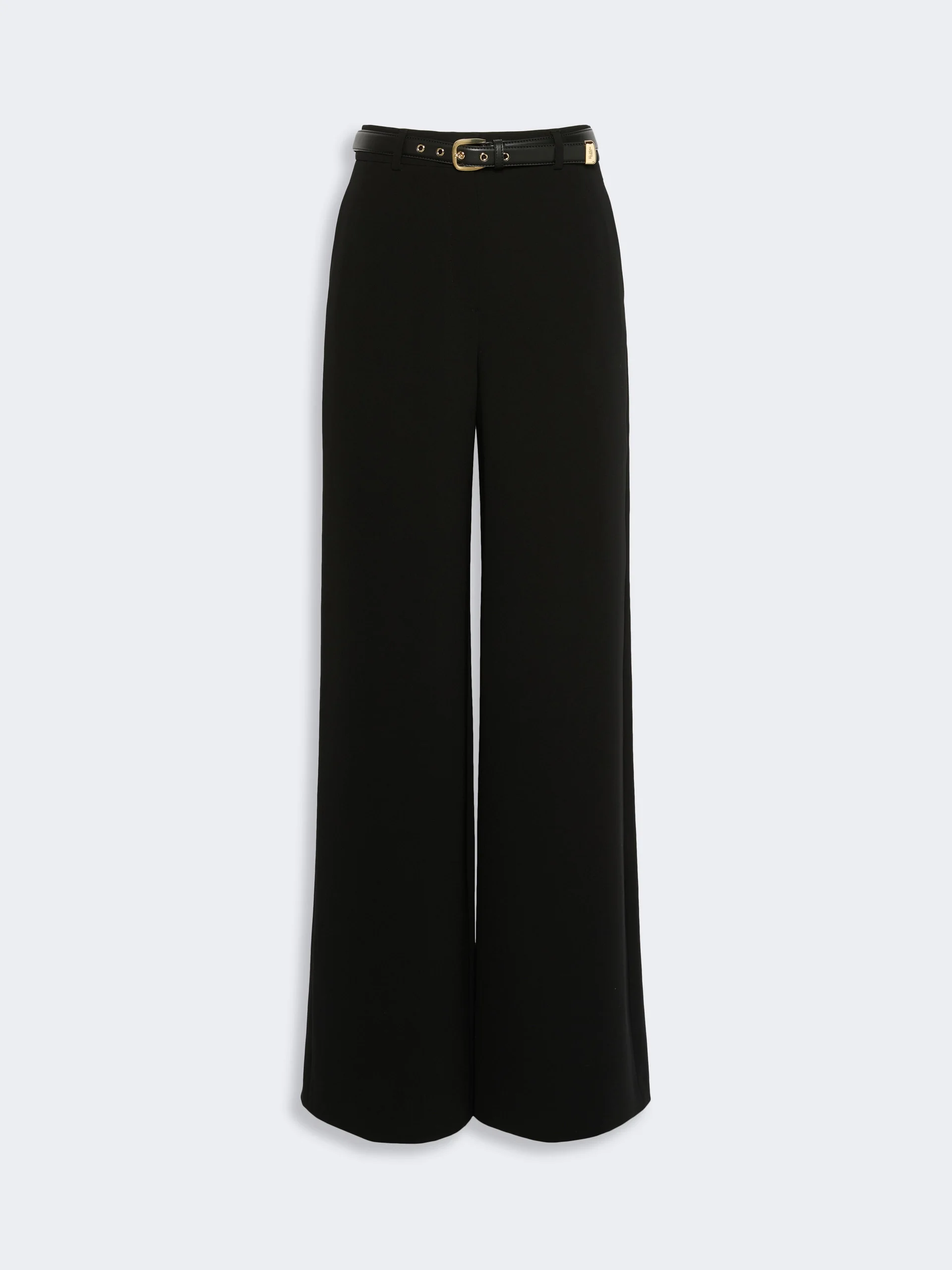 AMICO Wide-fit cady trousers - BLACK - 1