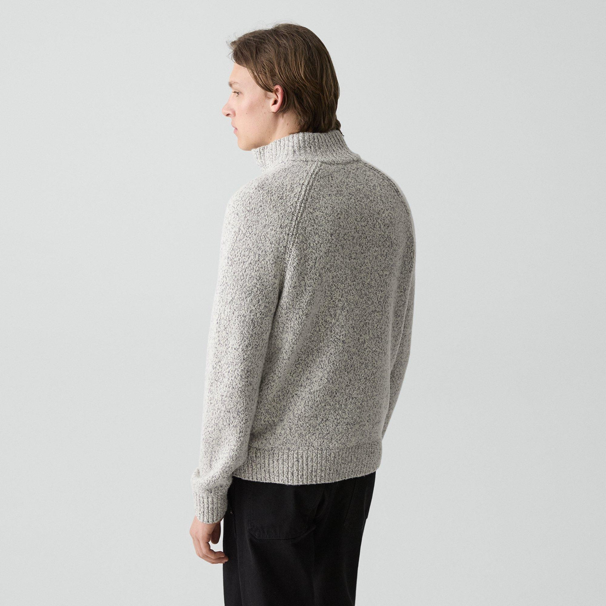 Quarter-Zip Sweater in Wool-Blend Twist - 4