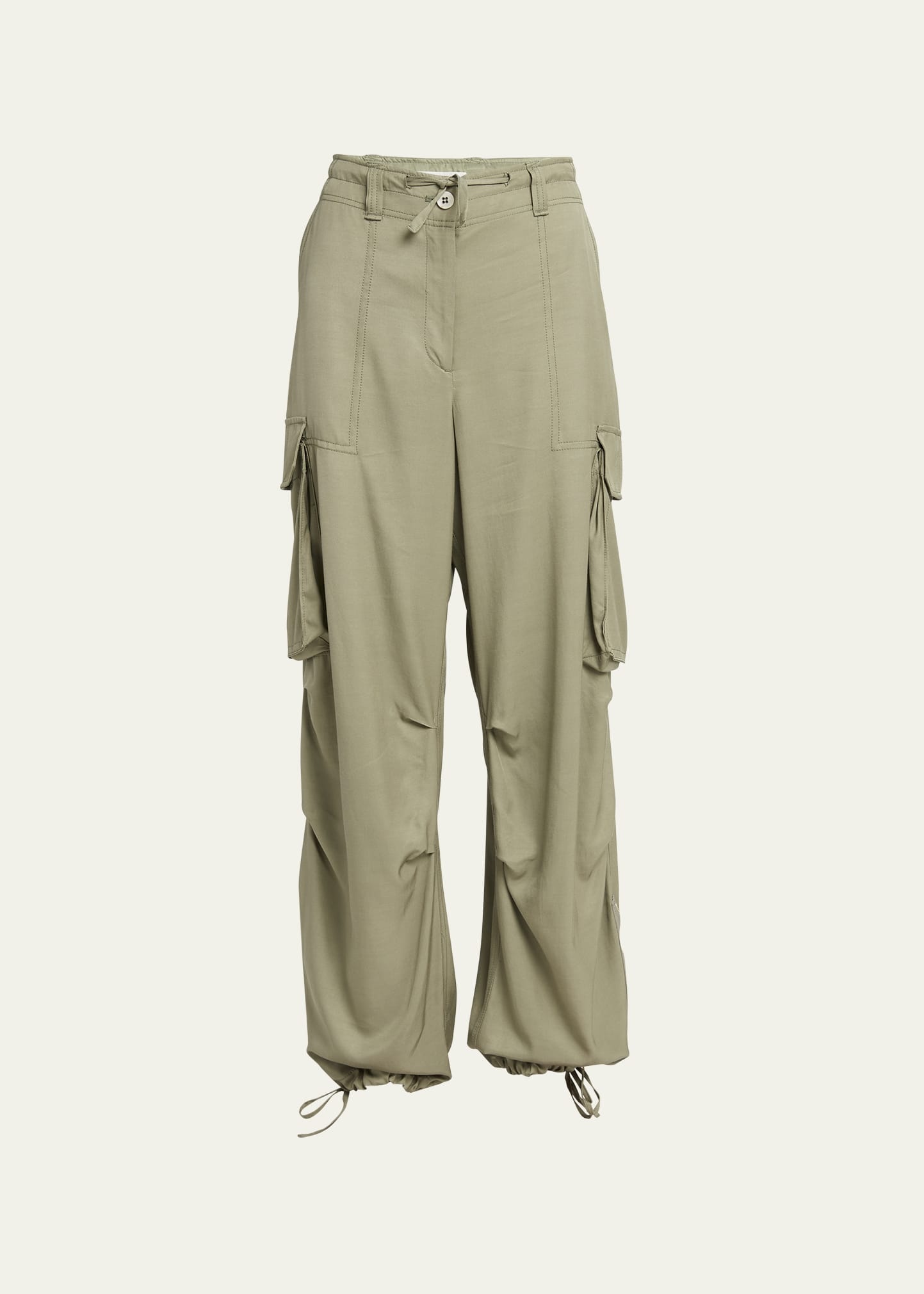 Journey Wide-Leg Drawstring Cargo Pants - 1