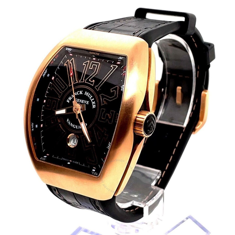 Pre-owned Franck Muller Vanguard Black Dial Men's Watch 45SCGLDBRNGLD - 2