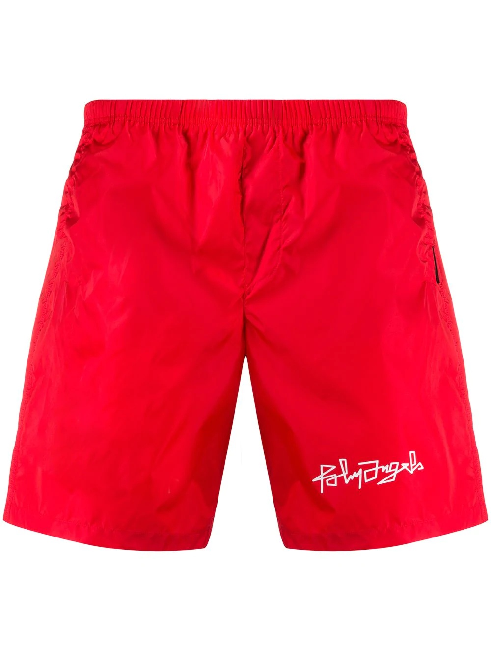 logo print swim shorts - 1