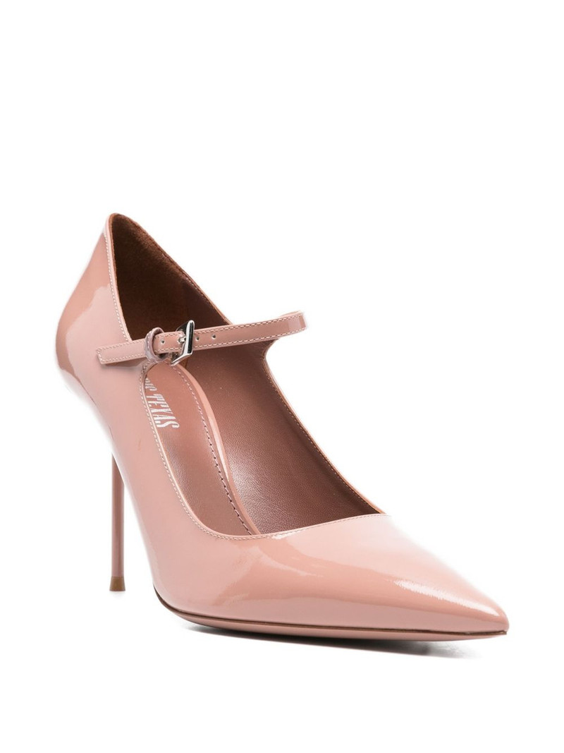 PARIS TEXAS 90mm Lidia patent leather ankle-strap pumps outlook