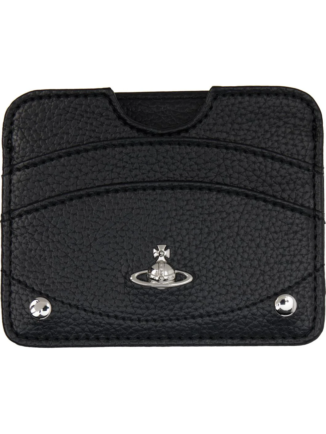 Black Half Moon Card Holder - 1