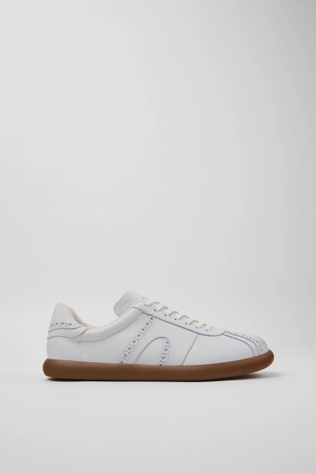 Twins White Leather Sneakers for Men. - 1