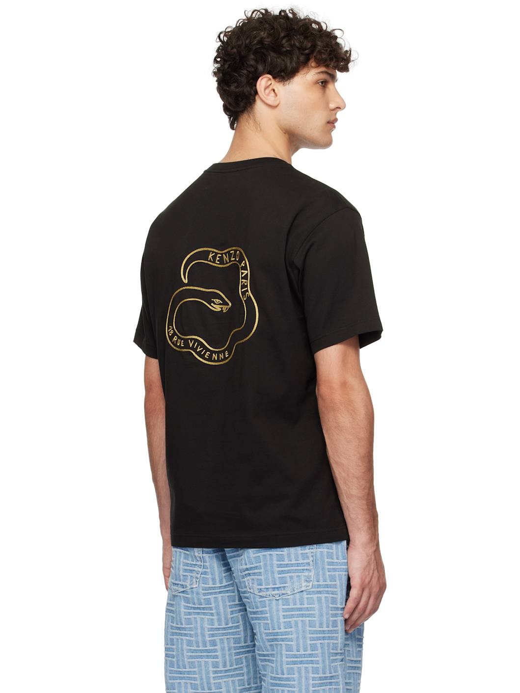 Black Kenzo Paris 'Year Of The Snake' T-shirt - 3
