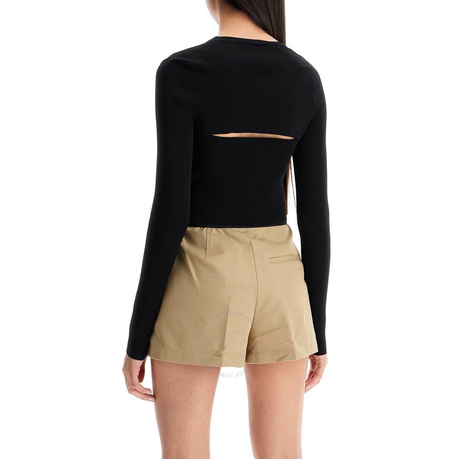 T by Alexander Wang Ribbed-Knit Double Layer Top - 3