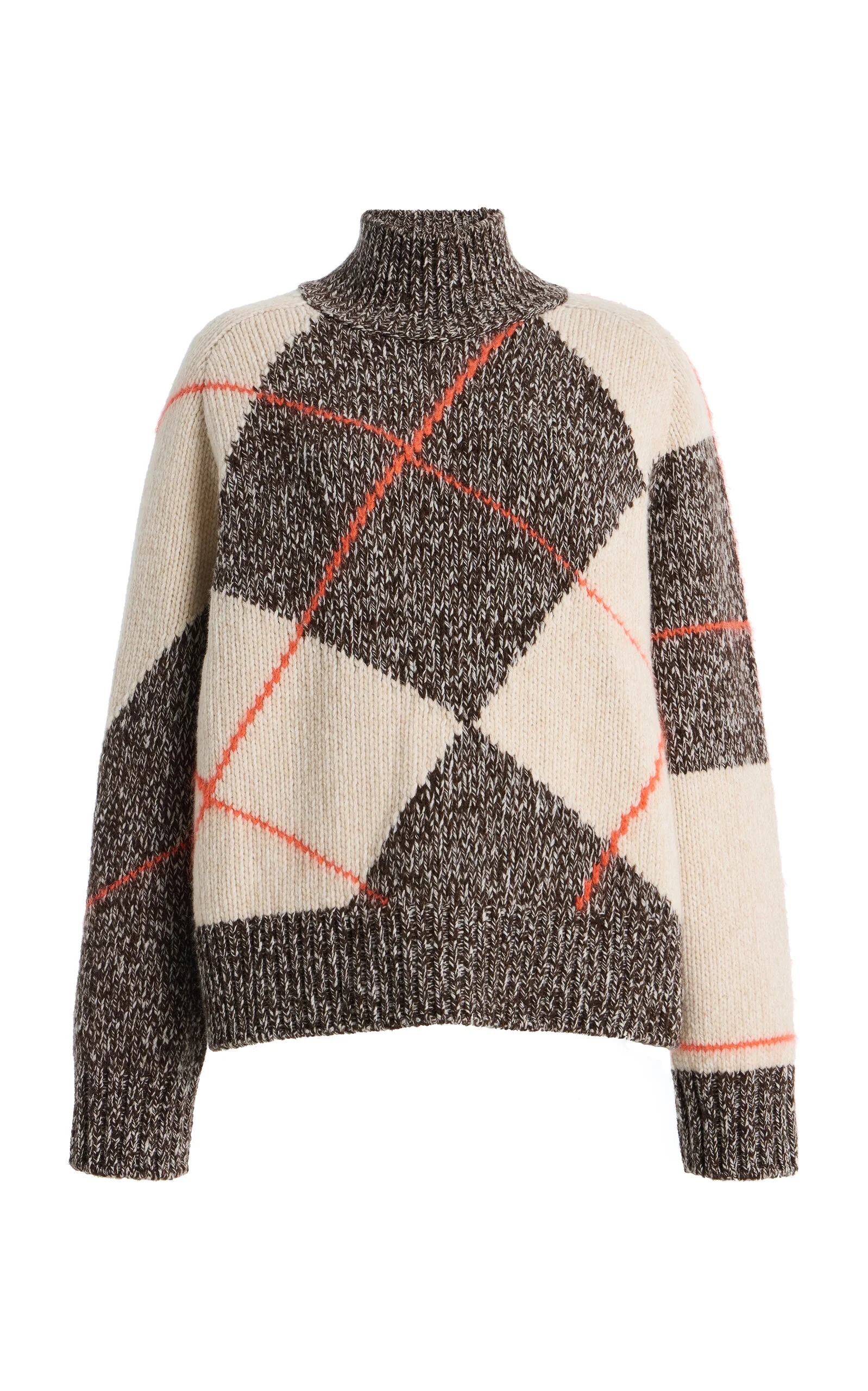 Argyle Rolli Wool Sweater - 1