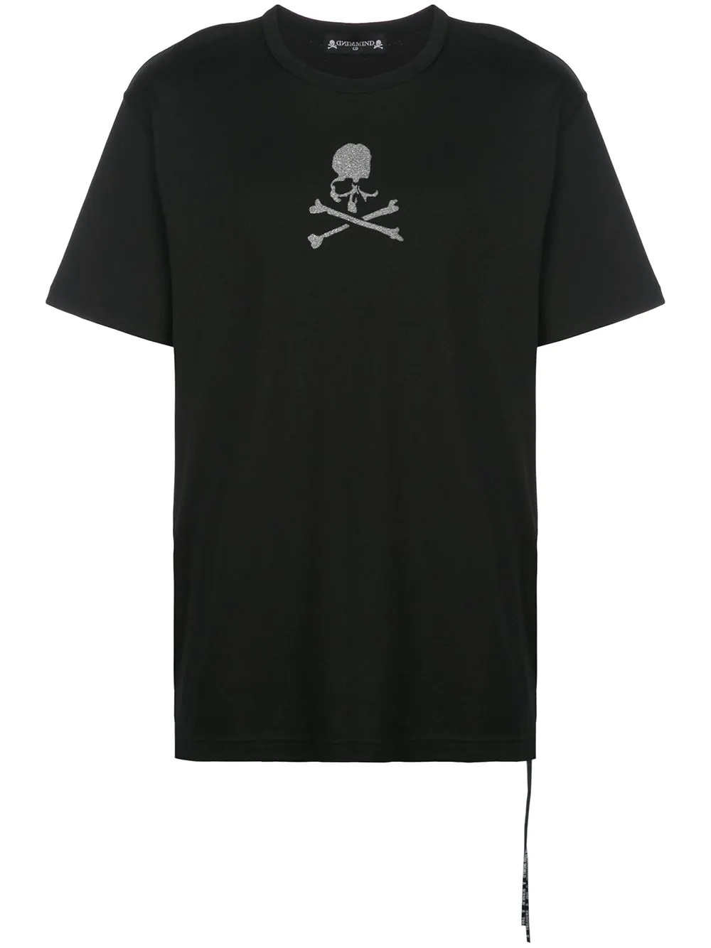 crew neck skull print T-shirt - 1