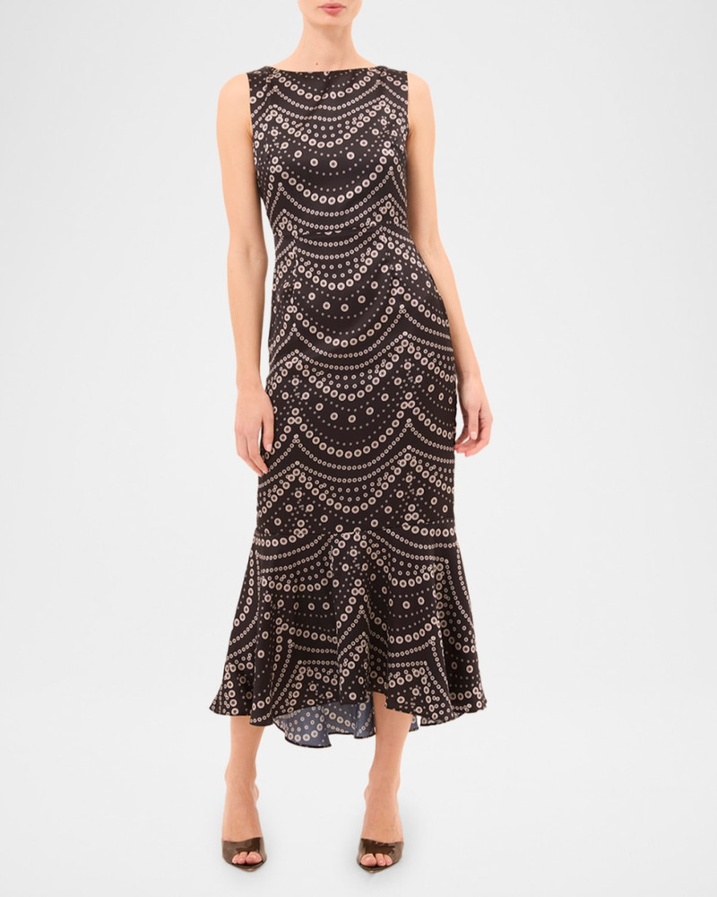 MISA Stranded Pearls Patricia Midi Dress outlook