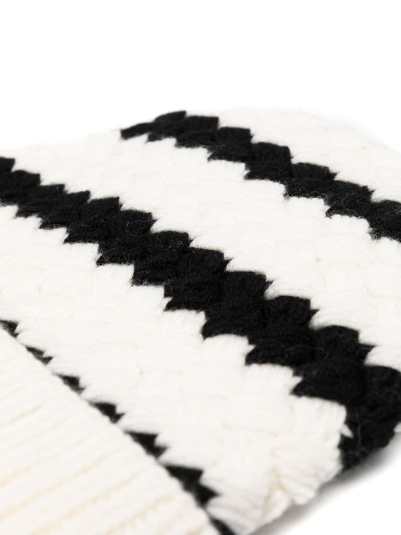 Alanui The Mariner striped wool beanie outlook
