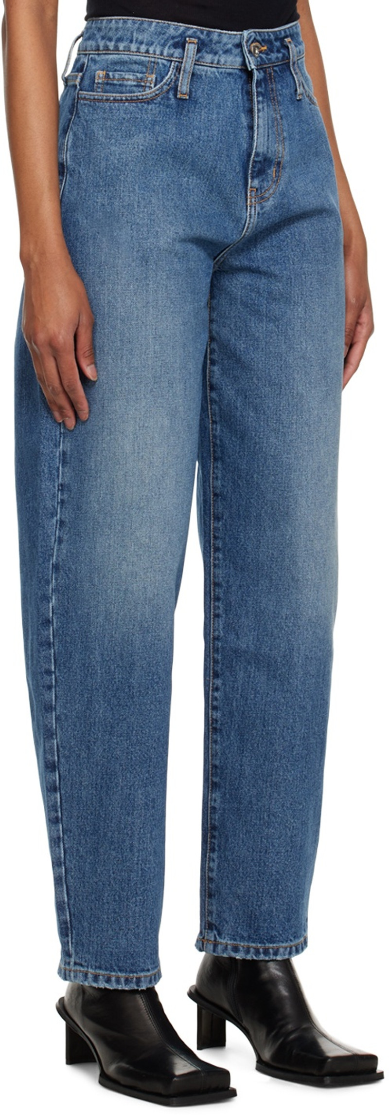 HALFBOY®️ Blue Oversized Jeans outlook