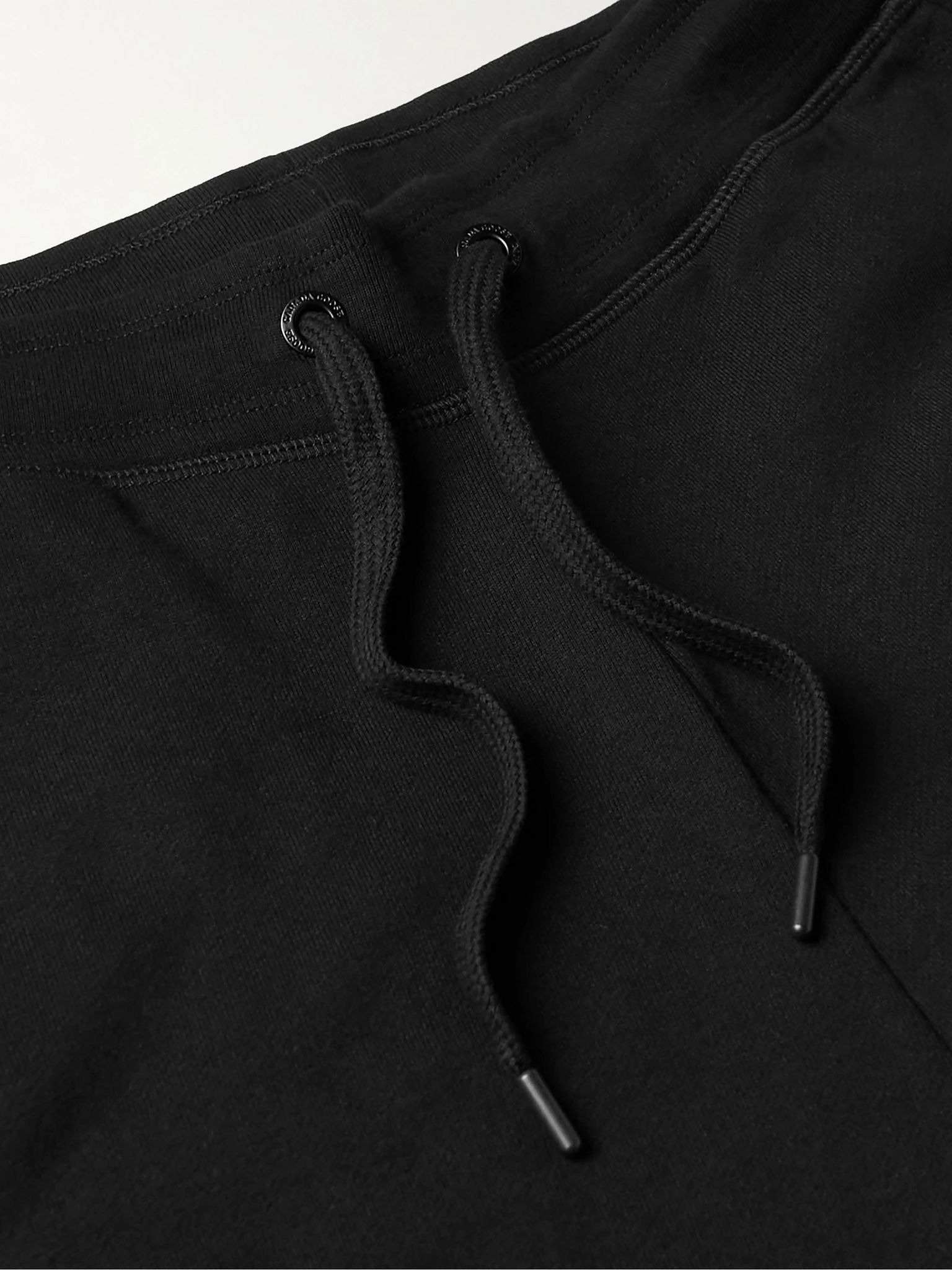 Huron Tapered Logo-Appliquéd Cotton-Jersey Sweatpants Black - 6