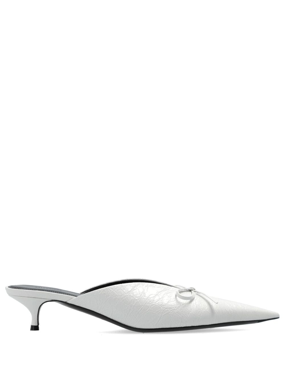 BALENCIAGA 40mm pointed-toe leather mules | REVERSIBLE