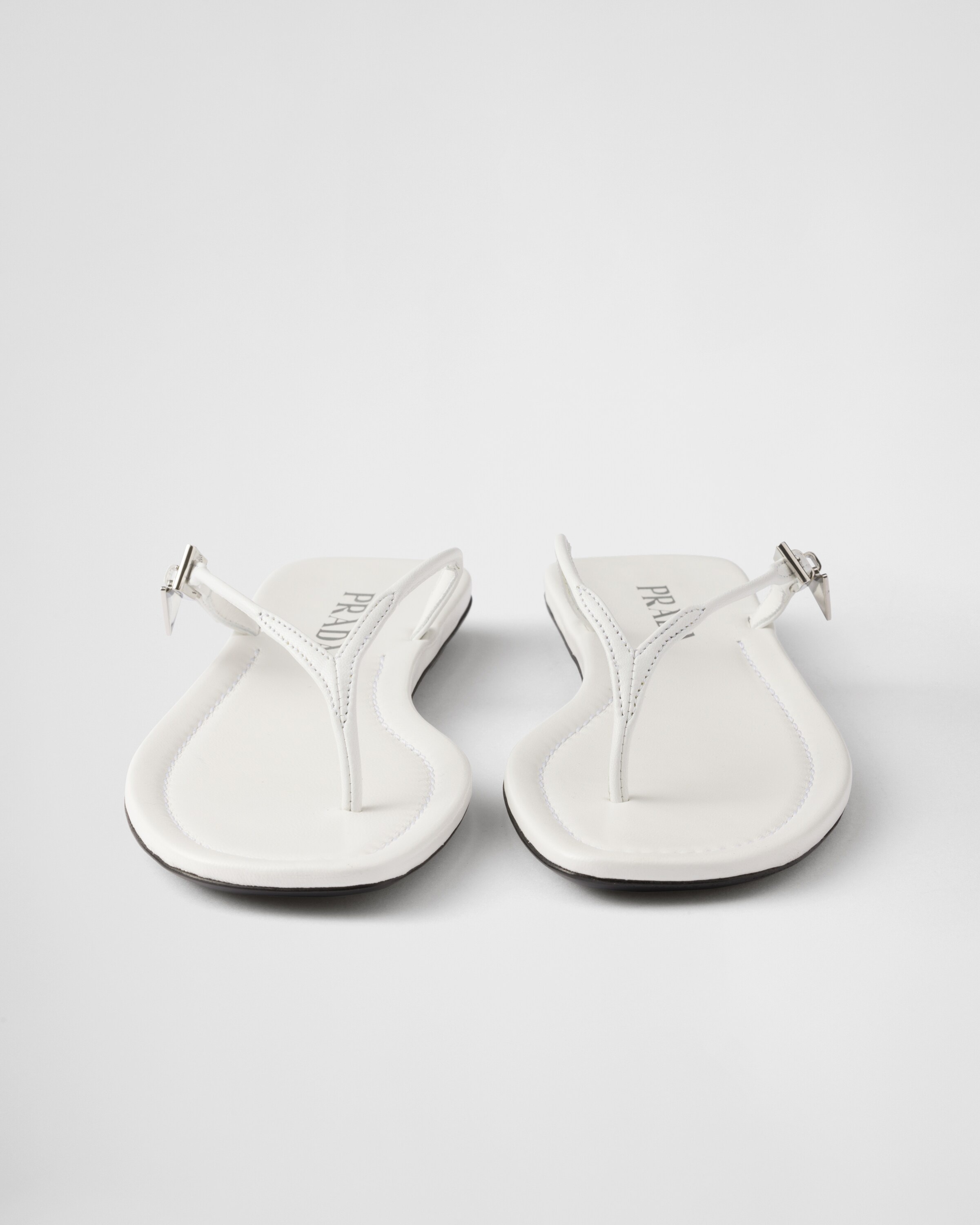 Leather thong sandals - 5