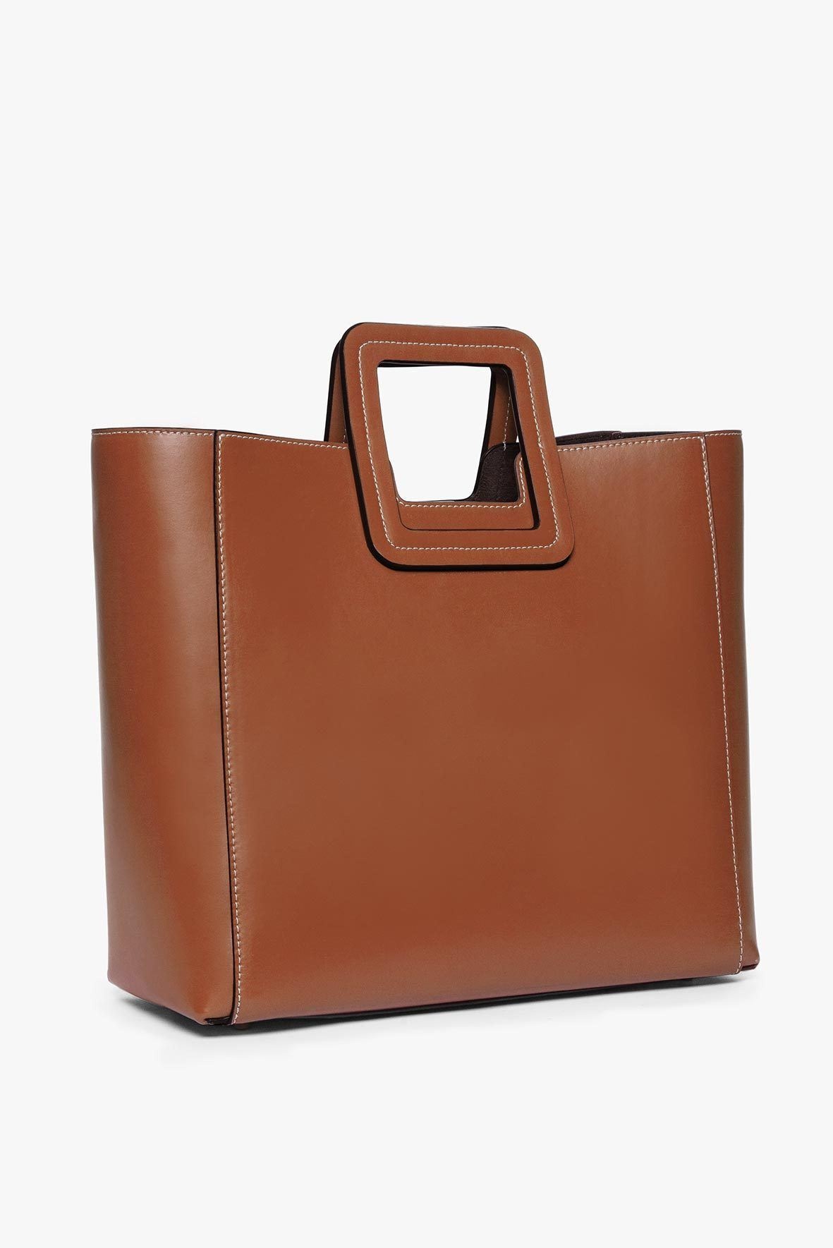 SHIRLEY LEATHER BAG | SADDLE - 6