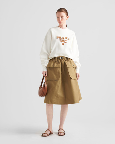 Prada Oversized cotton sweatshirt outlook