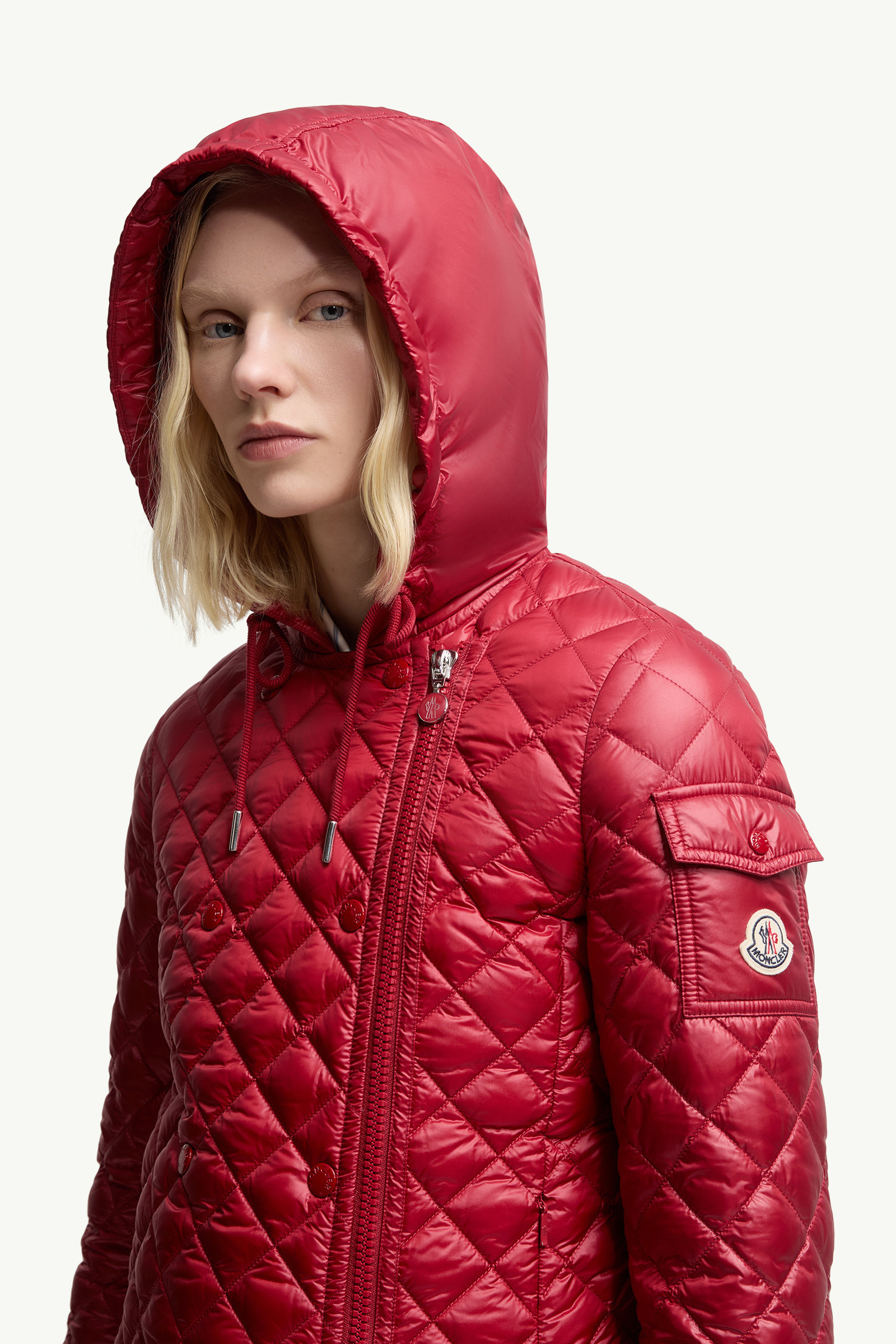 Corbelin Diamond-Quilted Hooded Short Down Jacket - 4