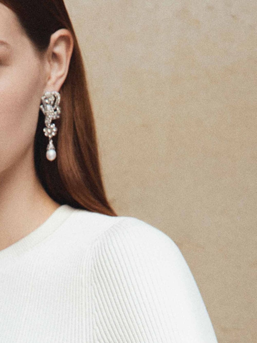 Drop crystal-embellished earrings - 3