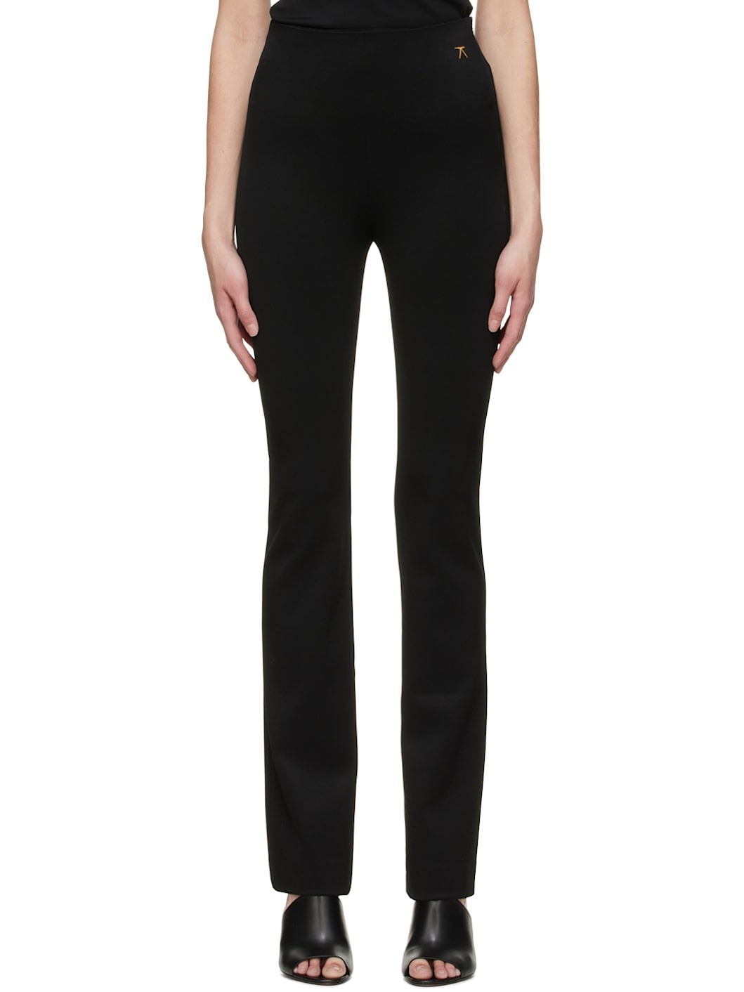 Black Viscose Trousers - 1