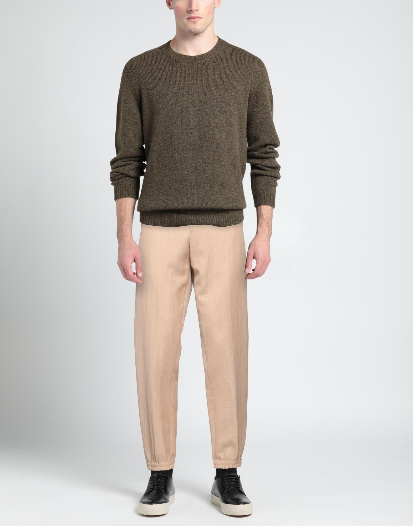 Beige Men's Casual Pants - 2