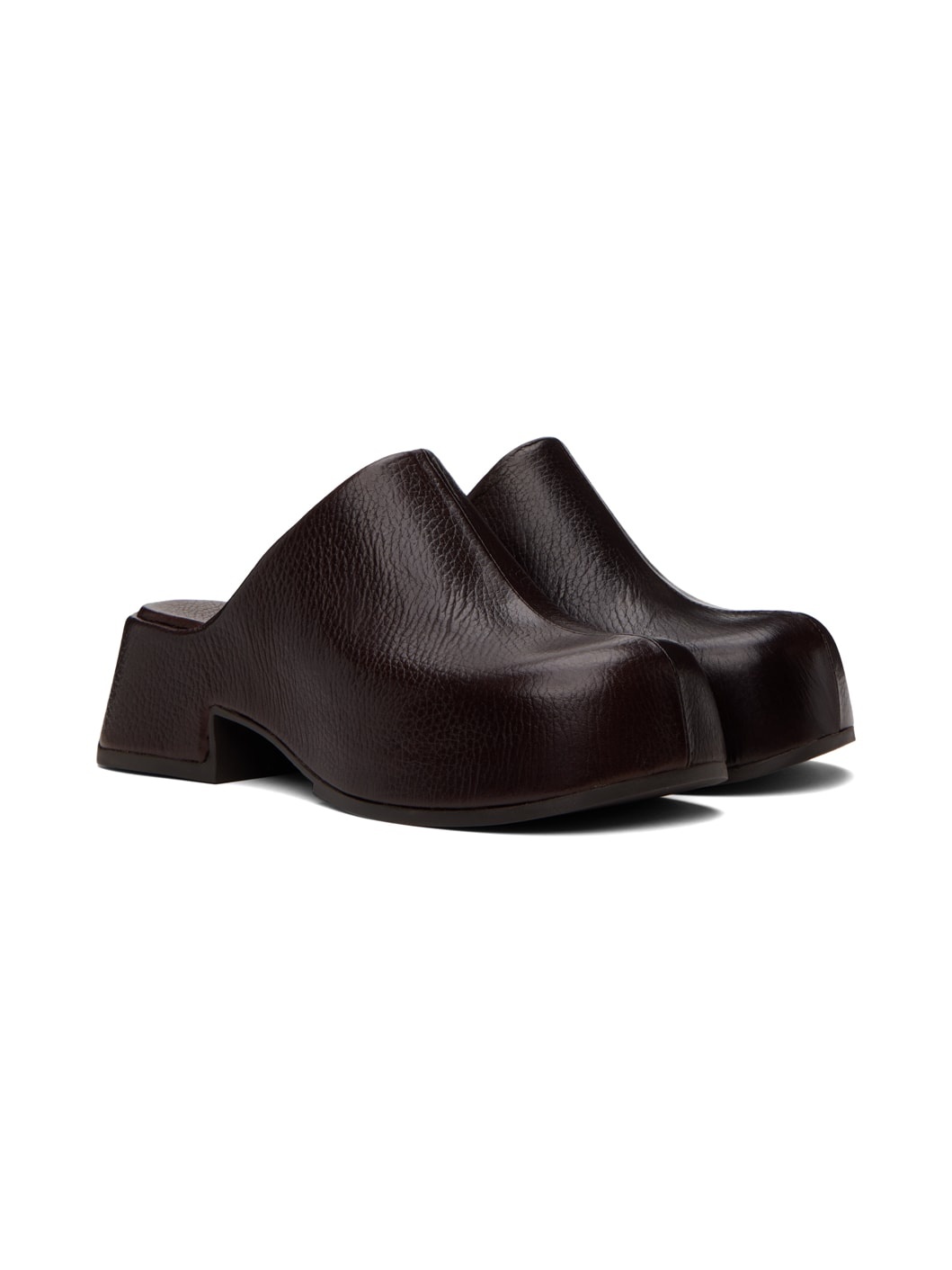 Brown Pris Mules - 4