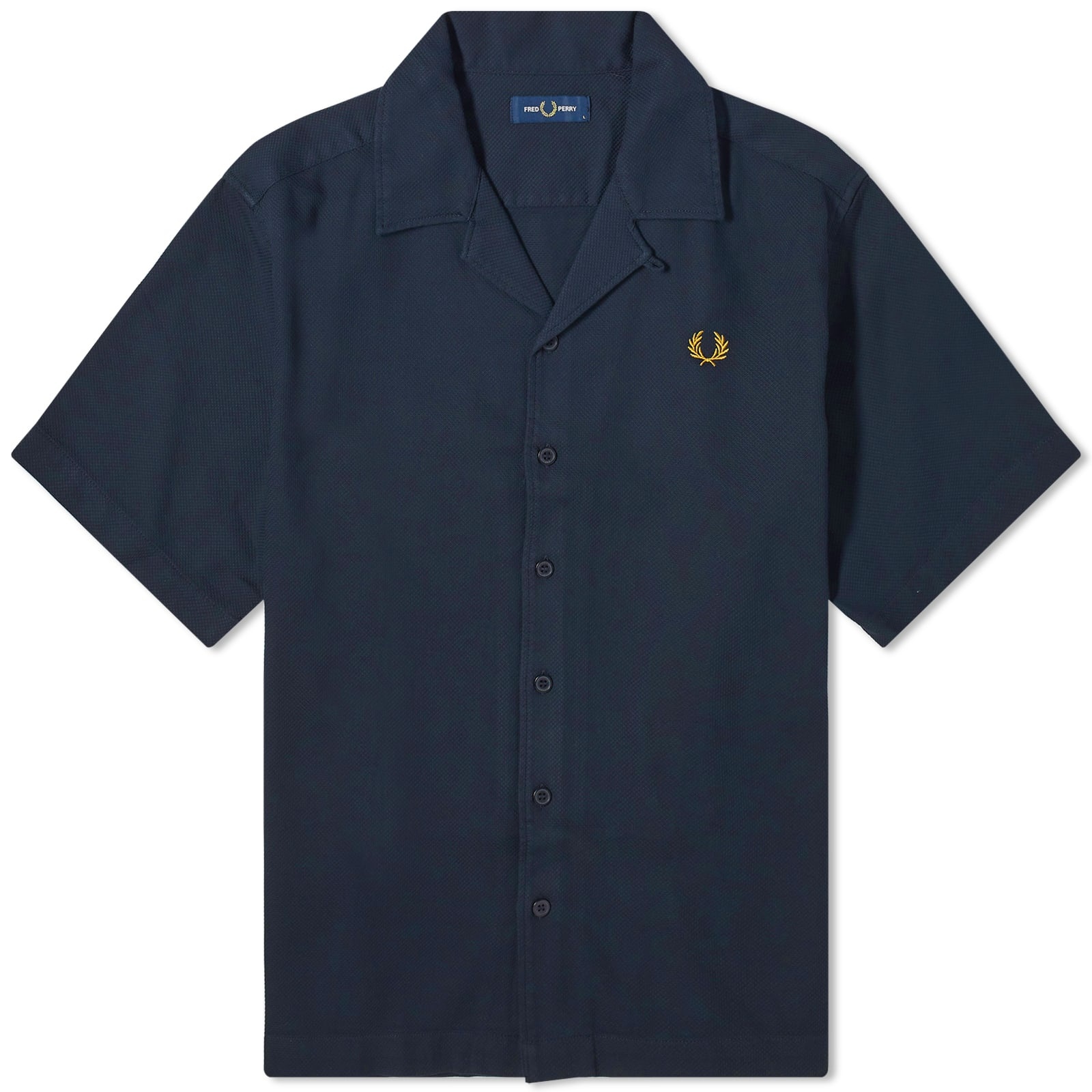 Fred Perry Pique Short Sleeve Vacation Shirt - 1