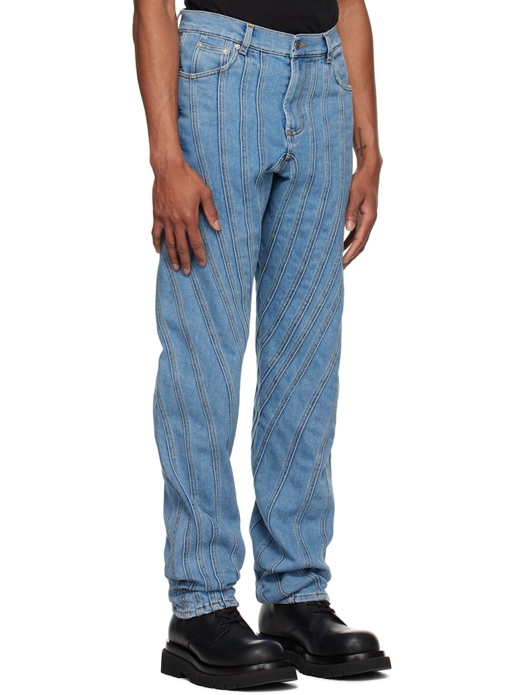 Blue Spiral Jeans - 2
