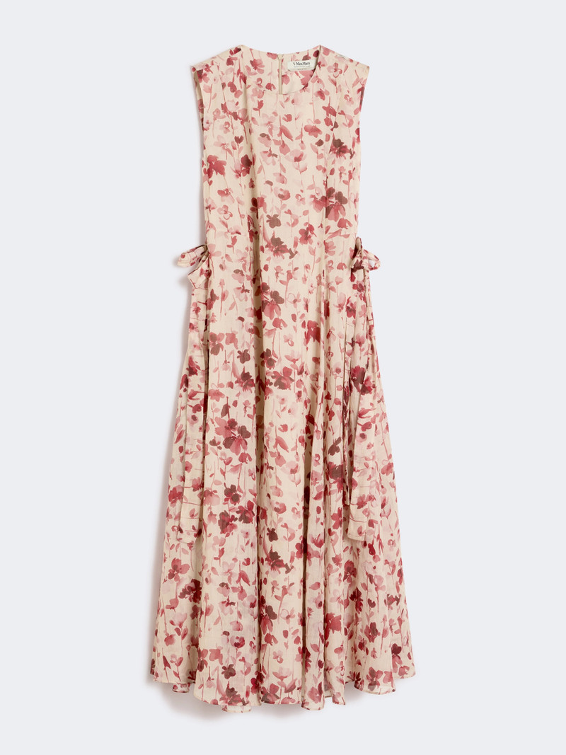 ALIBI Printed ramie canvas dress - PINK 1