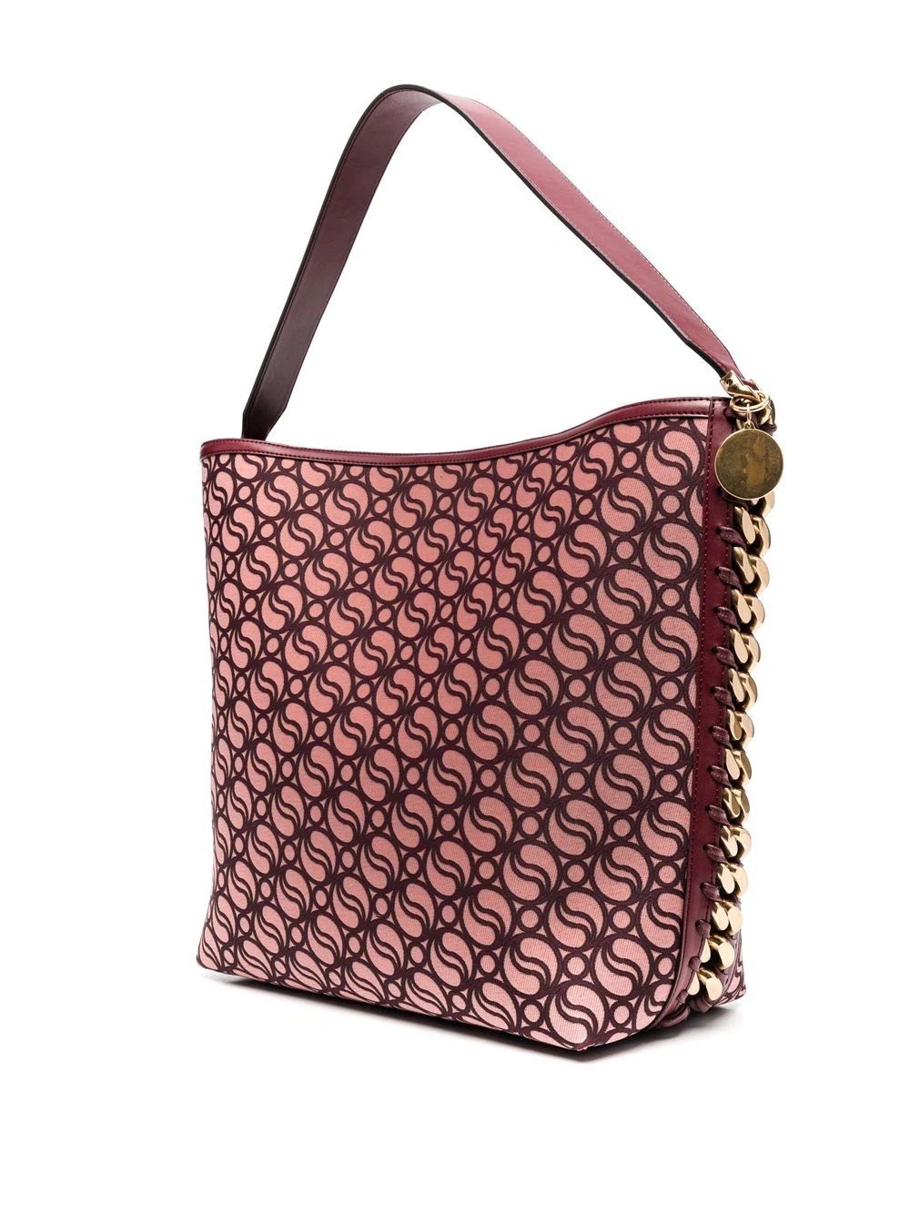 chain-link trim monogram tote bag - 3